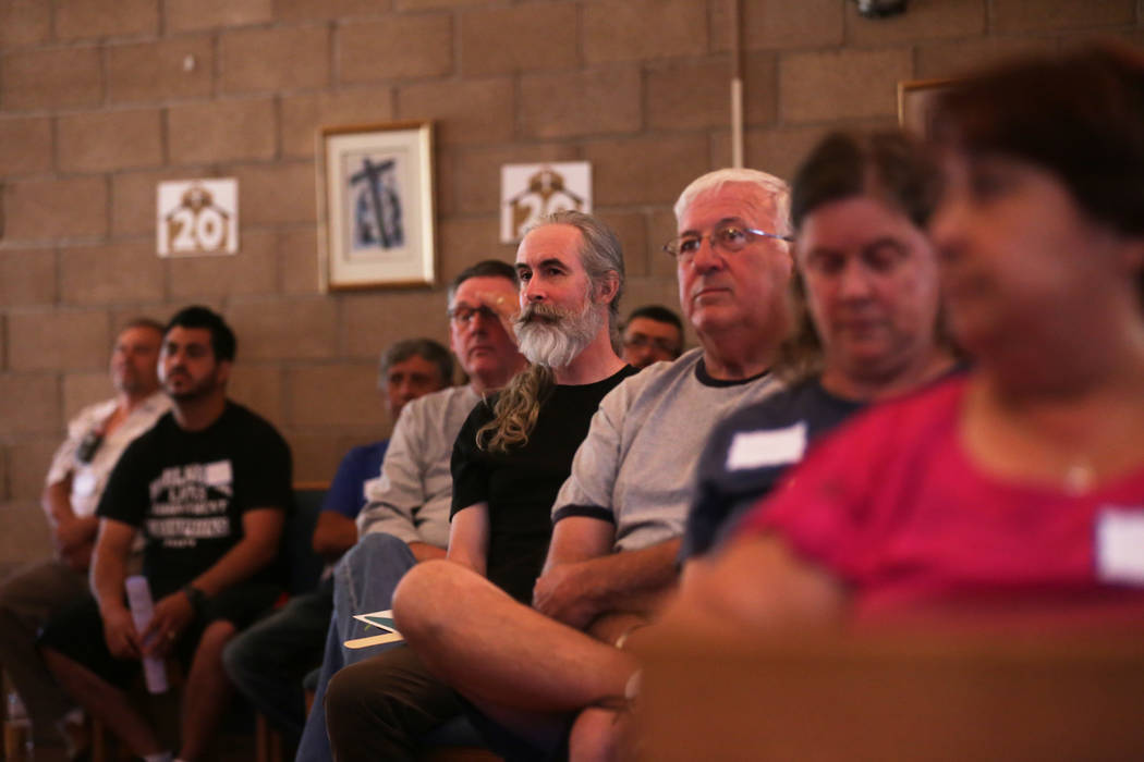 The audience at an immigration forum hosted by the Nevadans for the Common Good on Monday, April 17, 2017, at the All Saints Episcopal Church in Las Vegas. Rachel Aston Las Vegas Review-Journal @r ...