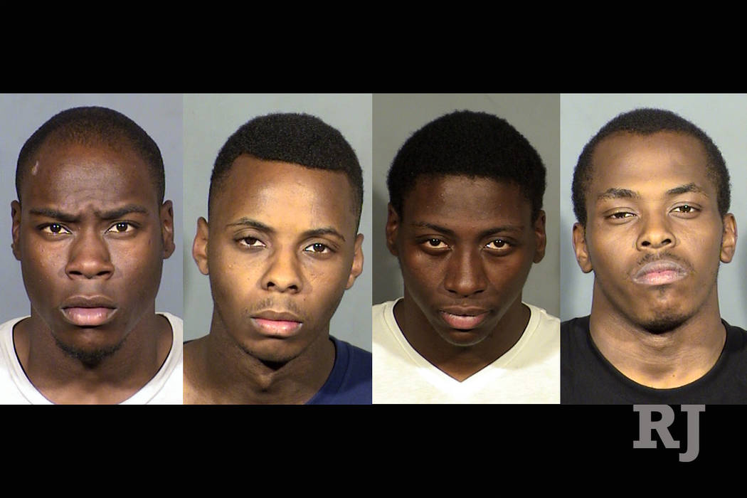 Rondall Talley, Tylon Marshall, Donnell Talley and Calvin Rembert. (Las Vegas Metropolitan Police Department)