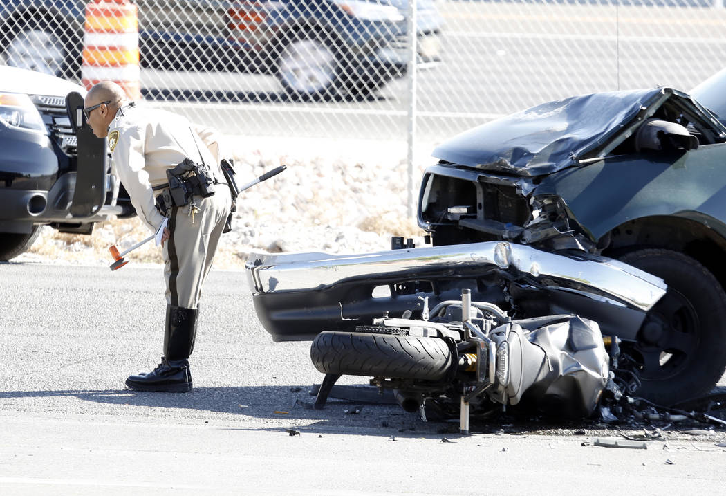 Motorcyclist hospitalized after crash in northwest Las Vegas | Las