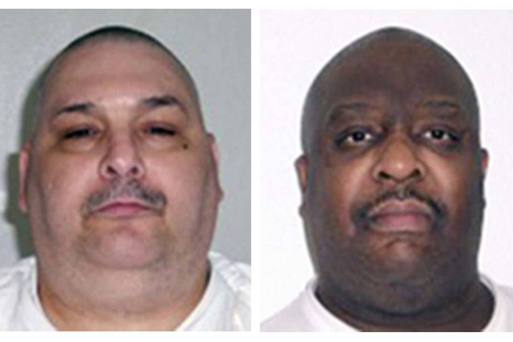 The Arkansas Department of Correction executed death-row inmates Jack Jones, left, and Marcel Williams on Monday 
(Arkansas Department of Correction via AP)