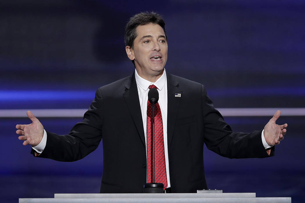 FILE - In this  July 18, 2016, file photo, actor Scott Baio speaks during the opening day of the Republican National Convention in Cleveland.  (J. Scott Applewhite/AP)
