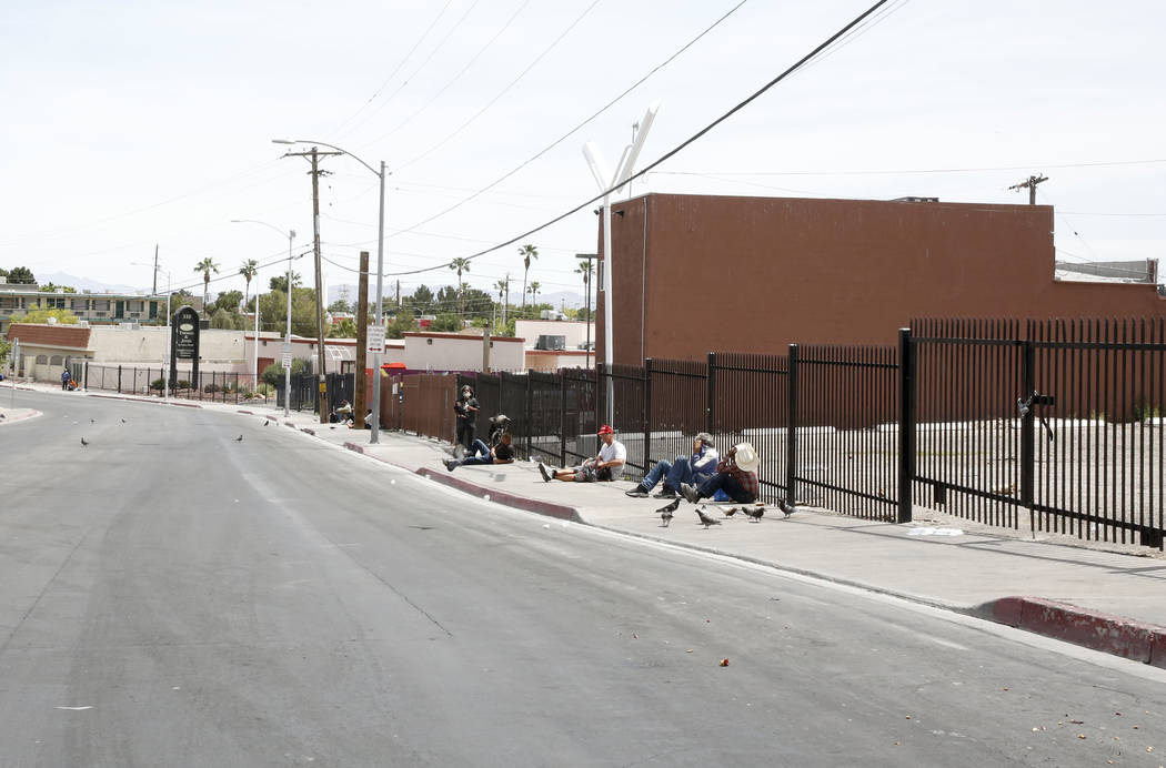 Foremaster Lane, between Main Street and Las Vegas Boulevard on Wednesday, April 26, 2017, in Las Vegas. The city of Las Vegas has been acquiring land on the south side of Foremaster Lane. Bizuaye ...
