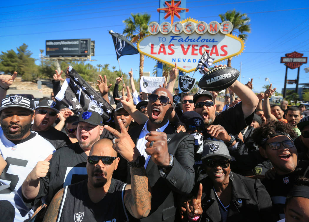 Raiders Welcome to Las Vegas Sign 