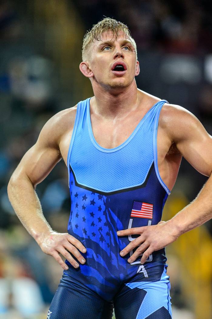 Kyle Dake, a four-time NCAA champion at Cornell, is one of the top competitors at the U.S. Wrestling Open Championships at South Point Arena this weekend. (Tony Rotundo/WrestlersAreWarriors.com)