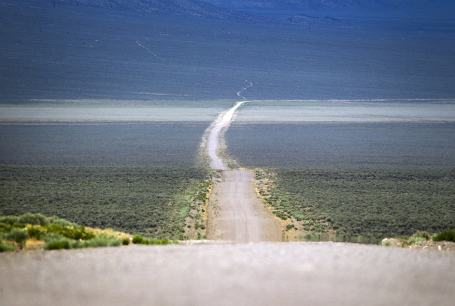 A barren road is seen Wednesday, May 20,2015 in Garden Valley in the Basin and Range National Monument. Jeff Scheid/Las Vegas Review-Journal)