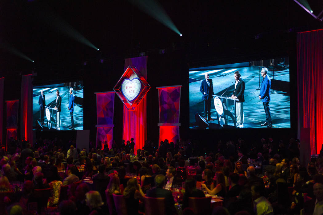 Attendees during Keep Memory Alive's 21st annual Power of Love gala, raising money for Cleveland Clinic Lou Ruvo Center for Brain Health's programs and services, at the MGM Grand Garden Arena in H ...