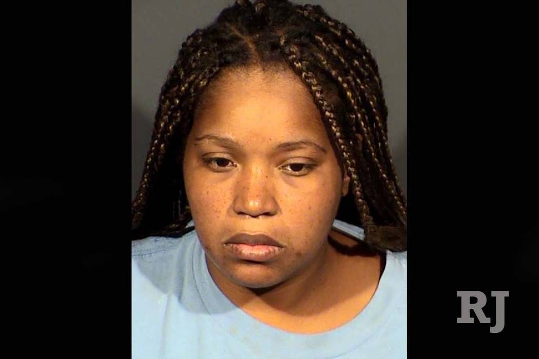 Latoya Williams-Miley, was charged with murder on Thursday in the death of 13-year-old Aaron Jones. Las Vegas Metropolitan Police Department