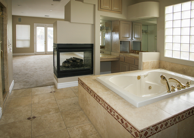 This Rancho Bel Air home listed on the market has a large master bath. This Rancho Bel Air