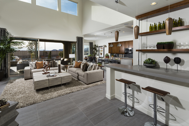 COURTESY 
Allegra by William Lyon Homes in Summerlin’s Paseos village features a collection of upscale homes that accommodate views of the area’s surroundings and offer modern and open floor p ...