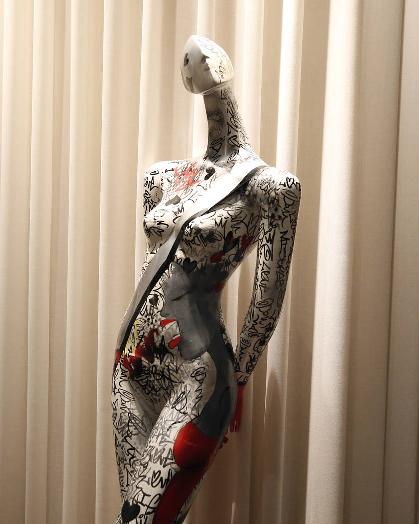 Colorful mannequins at Delano to be sold at artLIVE auction Las Vegas