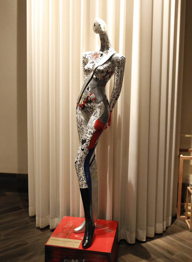 Colorful mannequins at Delano to be sold at artLIVE auction Las Vegas