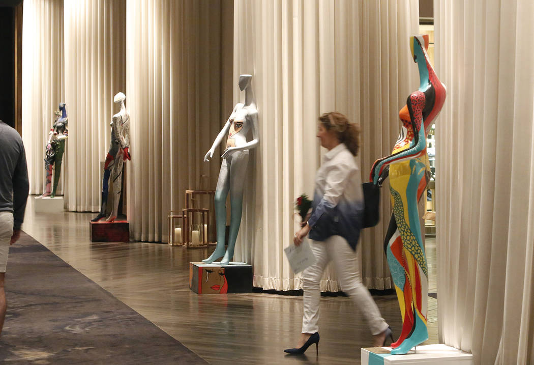 Colorful mannequins at Delano to be sold at artLIVE auction Las Vegas