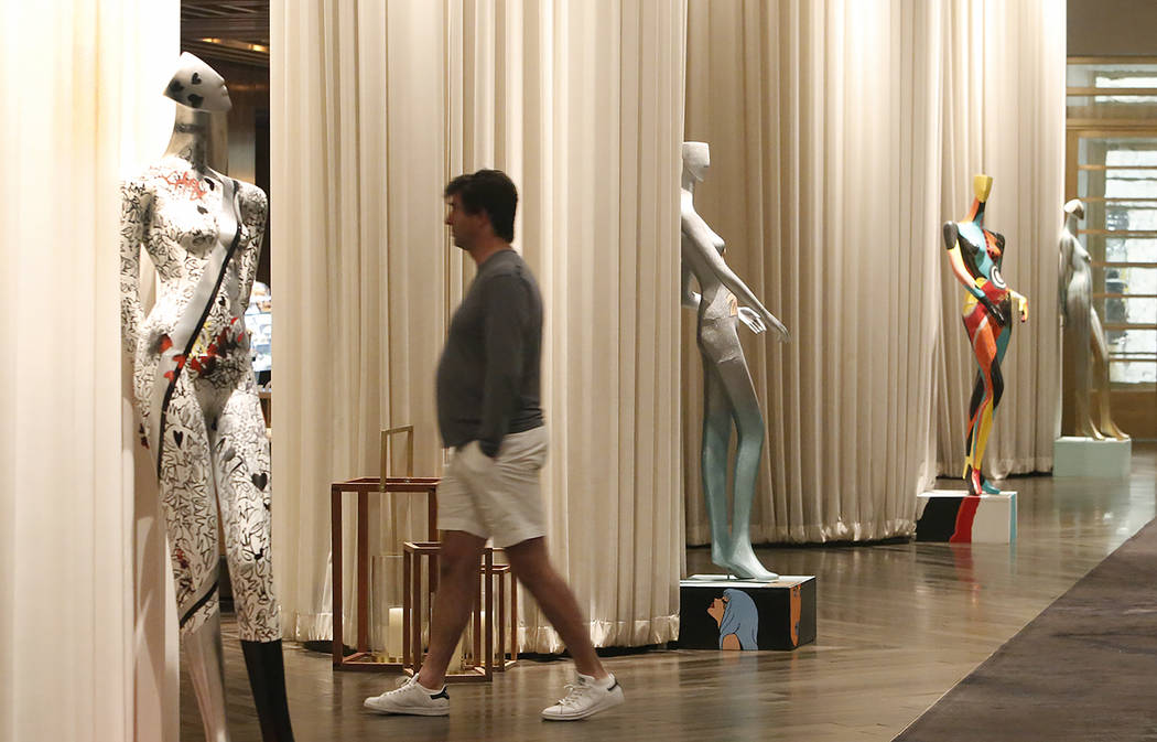 Colorful mannequins at Delano to be sold at artLIVE auction Las Vegas