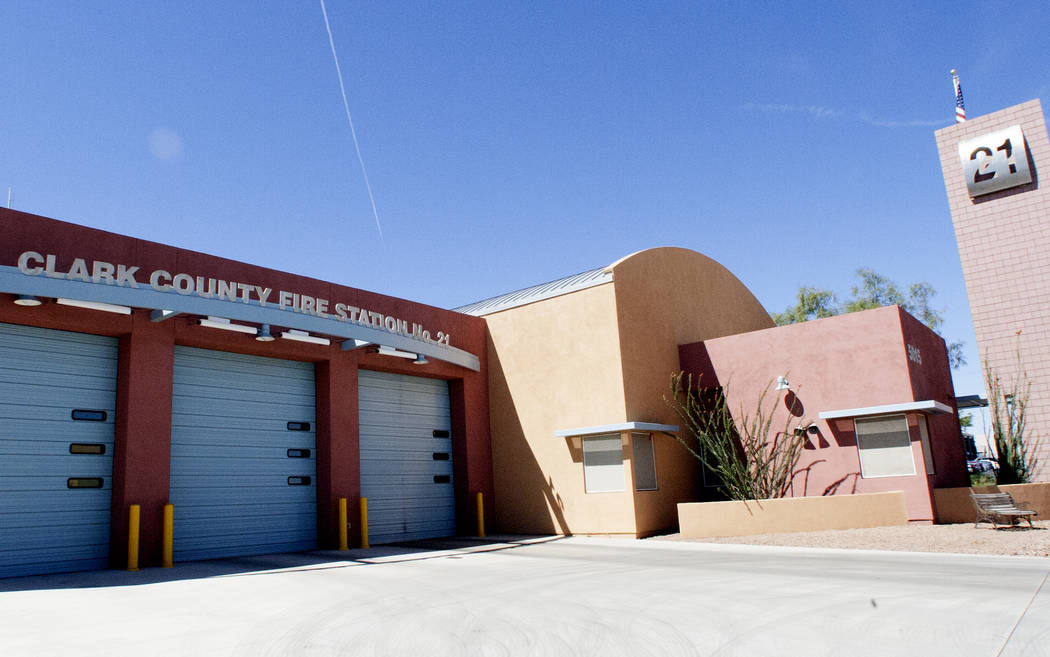 Clark County Fire Station at 5015 W Oquendo Rd, on Tuesday, May 2, 2017, in Las Vegas. Bizuayehu Tesfaye Las Vegas Review-Journal @bizutesfaye