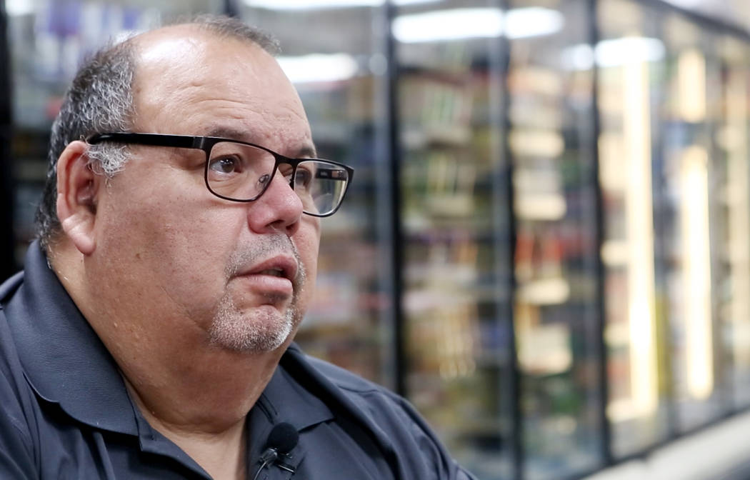 Owner of Mario's Westside Market Mario Berlanga Jr. at his store on April 14, 2017 in Las Vegas. Bridget Bennett Las Vegas Review-Journal @bridgetkbennett
