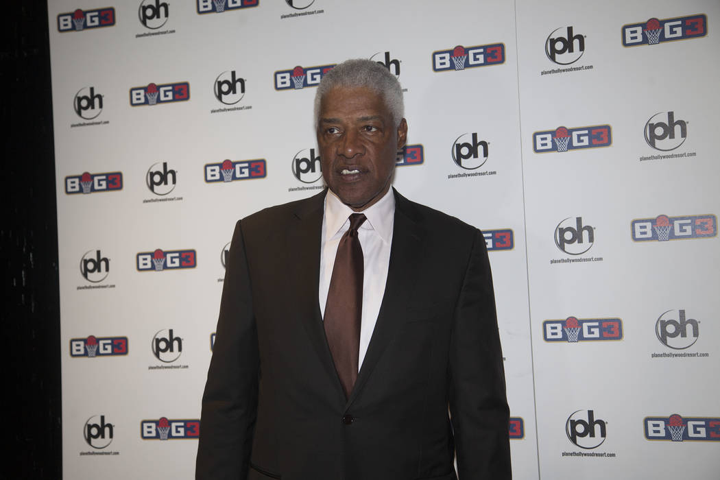 Julius &quot;Dr. J&quot; Erving on the red carpet on Sunday, April 30, 2017, at the BIG3 inaugural draft at Planet Hollywood in Las Vegas. Rachel Aston Las Vegas Review-Journal @rookie__rae