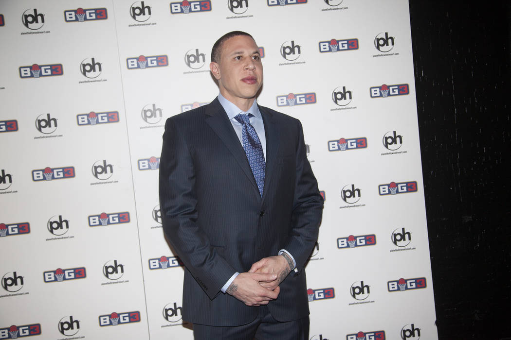 Mike Bibby on the red carpet on Sunday, April 30, 2017, at the BIG3 inaugural draft at Planet Hollywood in Las Vegas. Rachel Aston Las Vegas Review-Journal @rookie__rae
