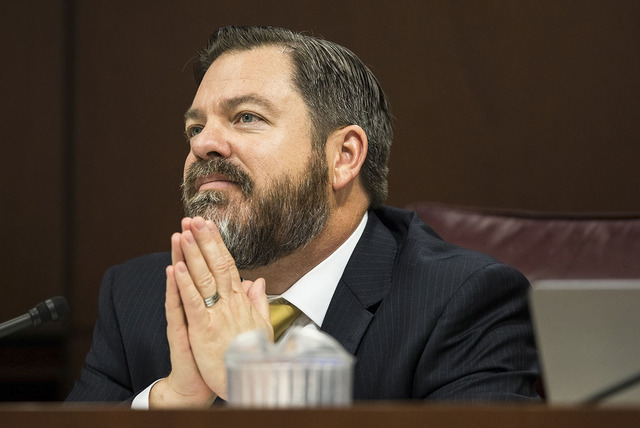 Senate Minority Leader Michael Roberson, R-Nev., seen Feb. 7 (Benjamin Hager/Las Vegas Review-Journal)