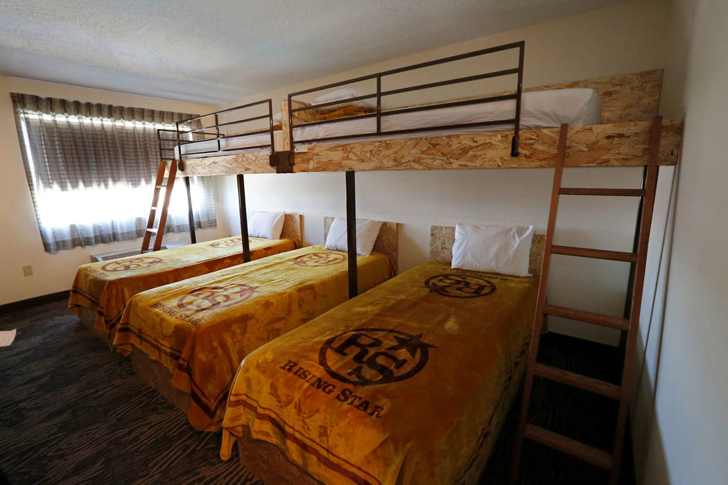 A bedroom at Rising Star Sports Ranch in Mesquite, Nev., Friday, May 5, 2017. Chitose Suzuki Las Vegas Review-Journal @chitosephoto