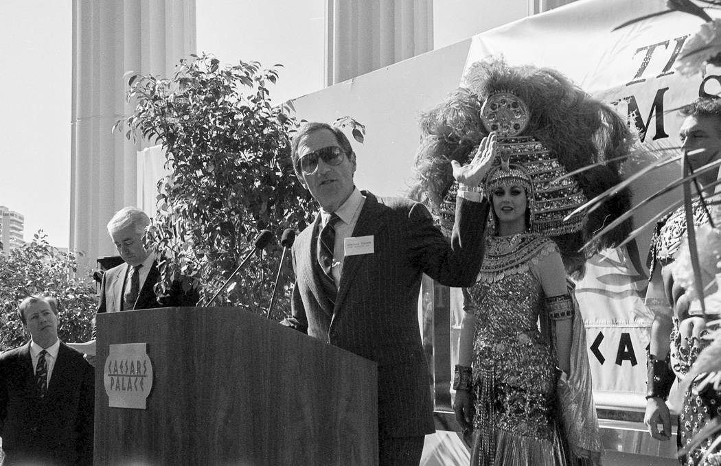 A collection of images taken during ground breaking ceremonies for the Forum Shops at Caesars Palace in 1990. Caesars Palace / Forum Shops
