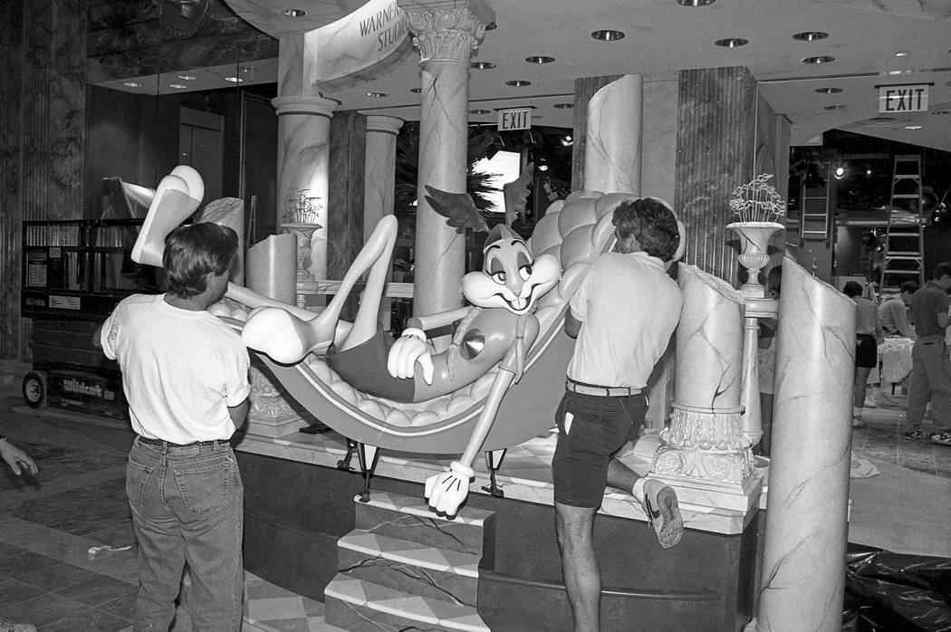 A collection of images taken during construction of the Forum Mall at Caesars Palace in 1992. Caesars Forum Shops.