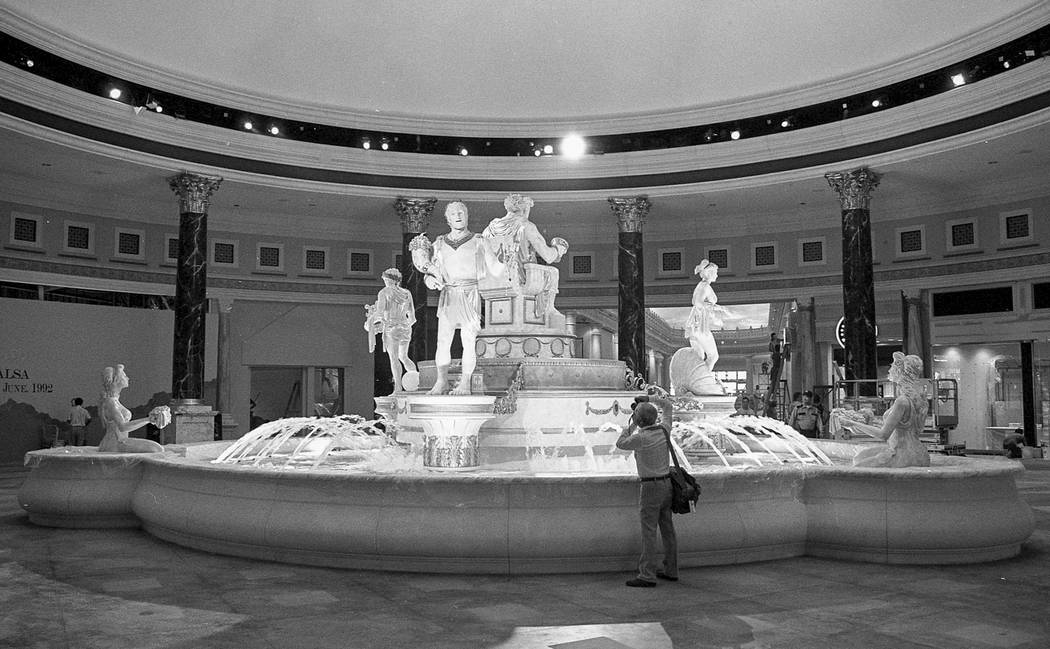 Entrance to the Caesars Forum Shops shopping mall Las Vegas Nevada