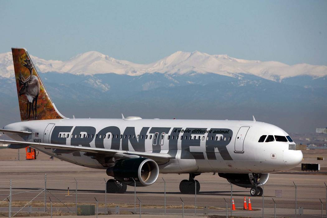Frontier Airlines has announced new service from Las Vegas starting in September, with flights to  Washington’s Dulles International Airport and Cleveland’s Hopkins International Airport. (Dav ...