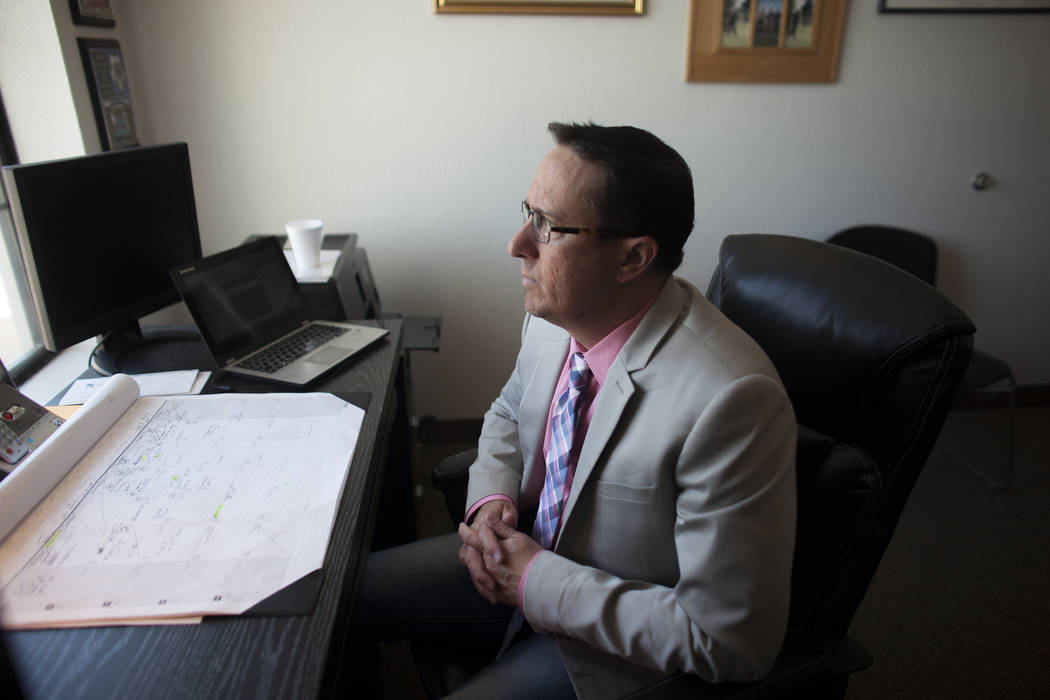 John Pacult, a licensed clinical social worker, at his office on Tuesday, May 9, 2017, in Las Vegas. Pacult specializes in the area of sex offenders, child abuse and neglect cases. For years he ha ...