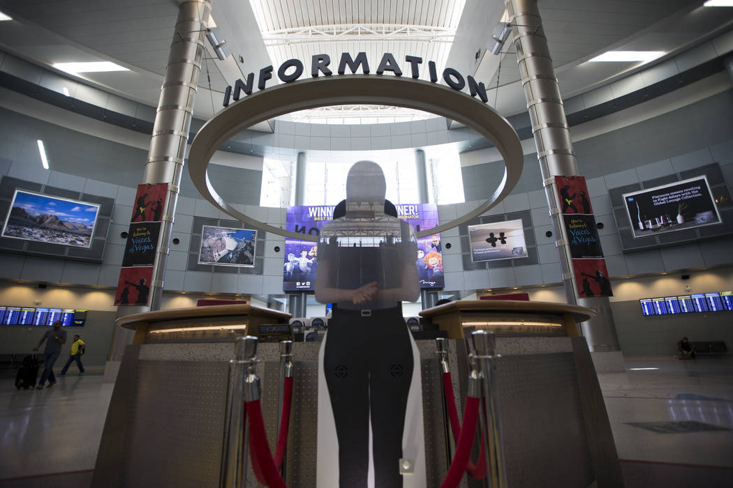 Holograms guide travelers at McCarran airport in Las Vegas Las Vegas ReviewJournal