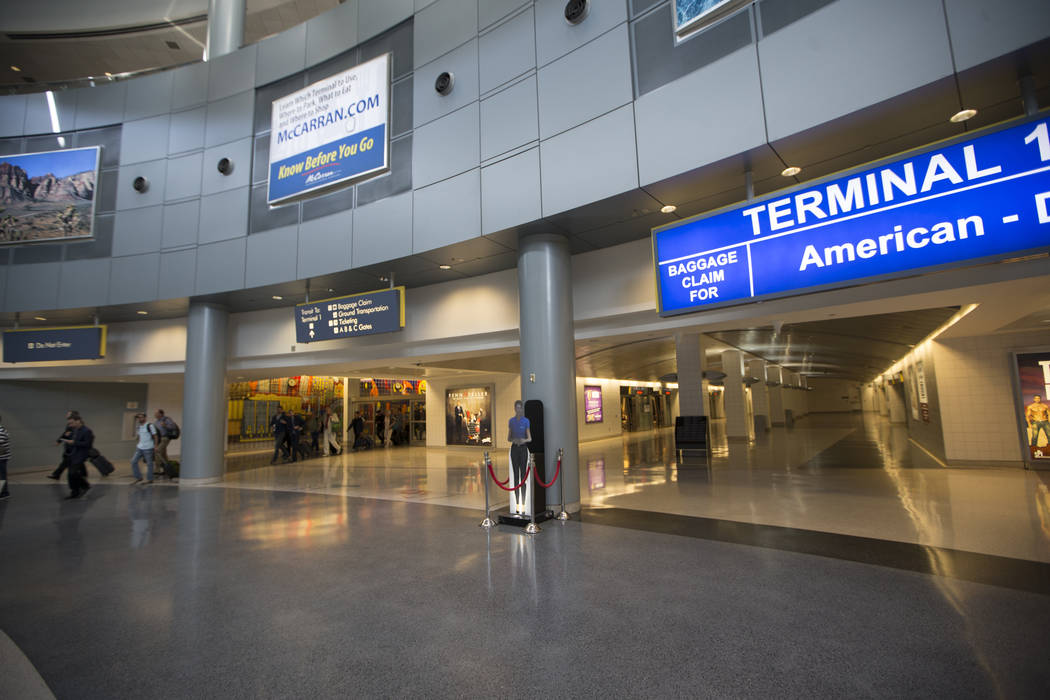 Holograms guide travelers at McCarran airport in Las Vegas ...
