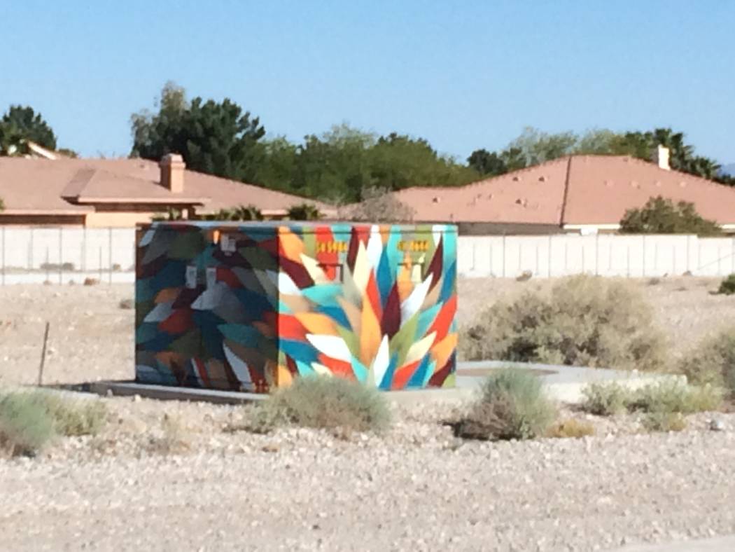 Boxbeautification art project comes to Lone Mountain area Las Vegas