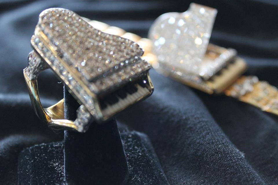 The piano ring was given to Liberace by Barron Hilton. (Liberace Foundation for the Performing and Creative Arts)