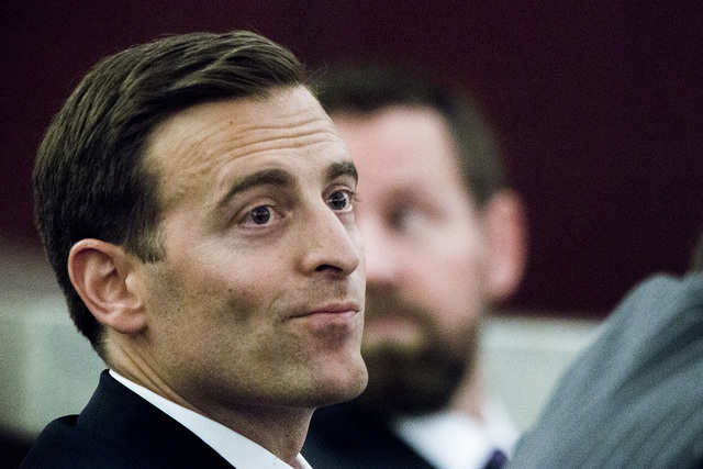 Nevada Attorney General Adam Laxalt, listens to oral arguments involving school choice Friday, July 29, 2016, in front of Nevada Supreme Court. (Jeff Scheid/Las Vegas Review-Journal) Follow @jeffs ...