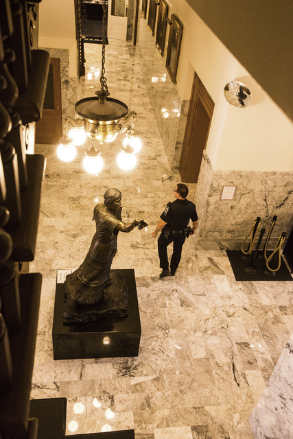 A statue of Sarah Winnemucca as seen Tuesday, Sept. 24, 2013 inside Nevada State Capitol Building in Carson City, Nev. (Jeff Scheid/Las Vegas Review-Journal)