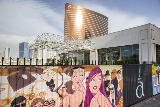 The Alon project site on the Strip at Fashion Show Drive and Las Vegas Boulevard on Friday, Dec. 16, 2016, in Las Vegas. Benjamin Hager/Las Vegas Review-Journal