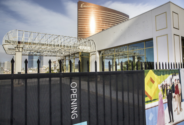 The Alon project site on the Strip at Fashion Show Drive and Las Vegas Boulevard on Friday, Dec. 16, 2016, in Las Vegas. Benjamin Hager/Las Vegas Review-Journal