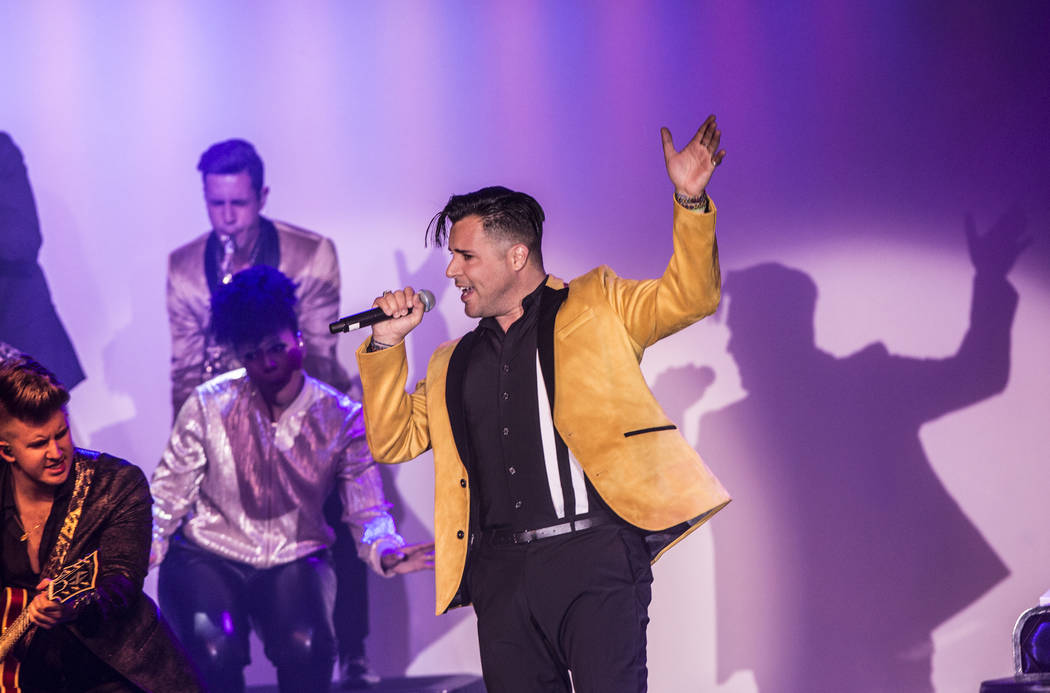 Singer and piano showman Frankie Moreno wows the crowd at The Showroom at the Golden Nugget on Saturday, May 20, 2017, in Las Vegas. Benjamin Hager Las Vegas Review-Journal @benjaminhphoto