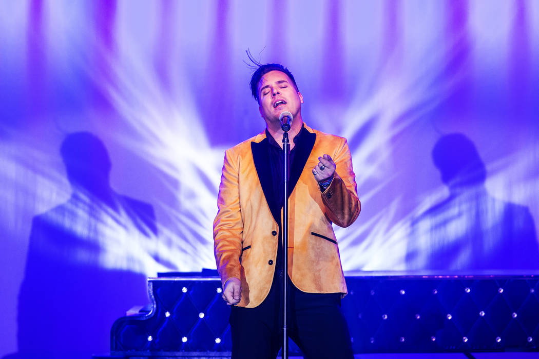 Singer and piano showman Frankie Moreno wows the crowd at The Showroom at the Golden Nugget on Saturday, May 20, 2017, in Las Vegas. Benjamin Hager Las Vegas Review-Journal @benjaminhphoto