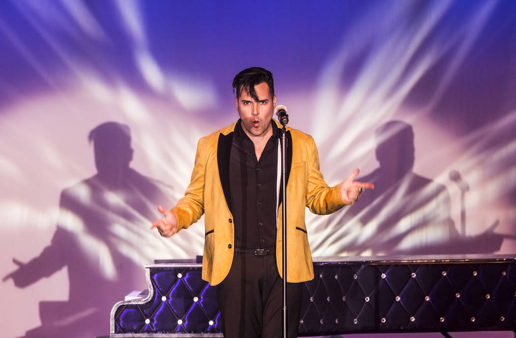 Singer and piano showman Frankie Moreno wows the crowd at The Showroom at the Golden Nugget on Saturday, May 20, 2017, in Las Vegas. Benjamin Hager Las Vegas Review-Journal @benjaminhphoto