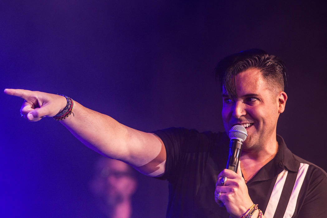 Singer and piano showman Frankie Moreno wows the crowd at The Showroom at the Golden Nugget on Saturday, May 20, 2017, in Las Vegas. Benjamin Hager Las Vegas Review-Journal @benjaminhphoto