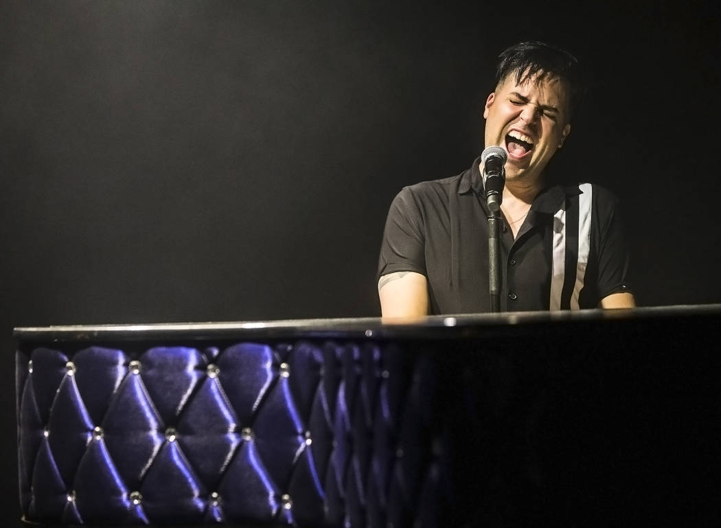 Singer and piano showman Frankie Moreno wows the crowd at The Showroom at the Golden Nugget on Saturday, May 20, 2017, in Las Vegas. Benjamin Hager Las Vegas Review-Journal @benjaminhphoto