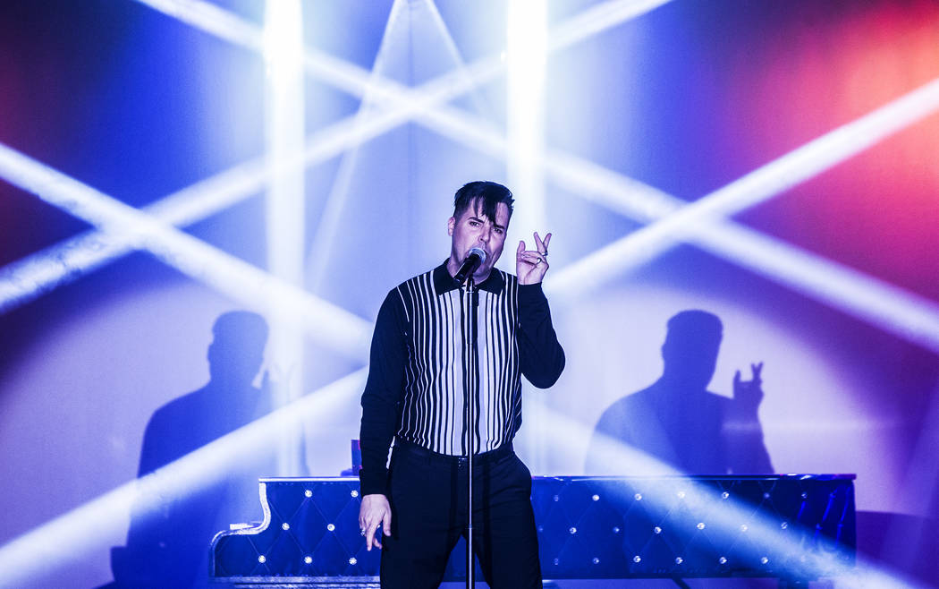 Singer and piano showman Frankie Moreno wows the crowd at The Showroom at the Golden Nugget on Saturday, May 20, 2017, in Las Vegas. Benjamin Hager Las Vegas Review-Journal @benjaminhphoto