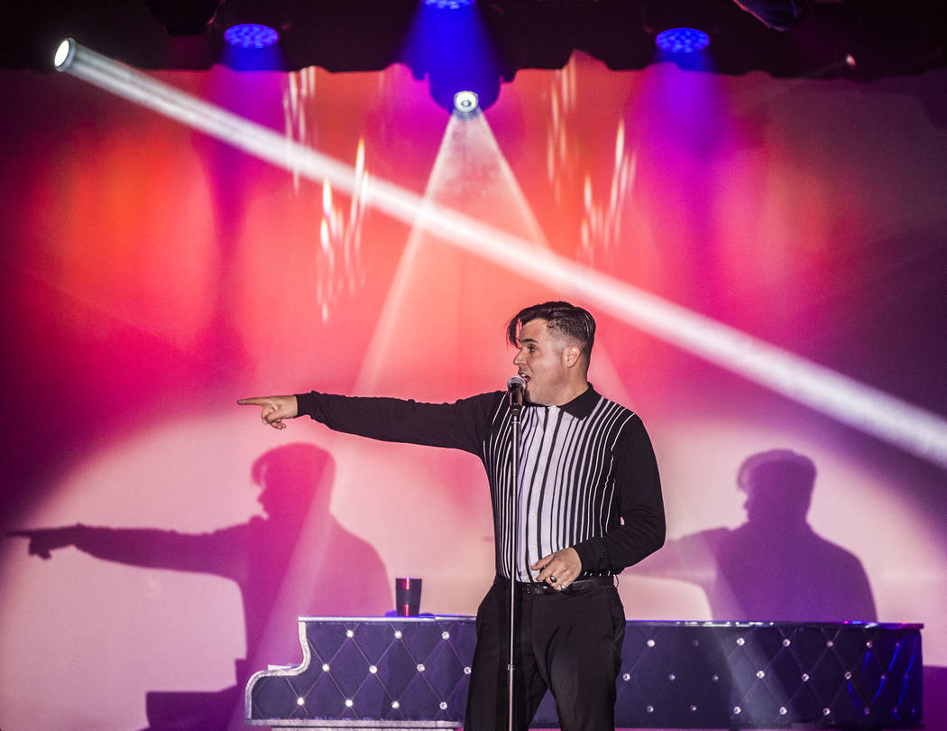 Singer and piano showman Frankie Moreno wows the crowd at The Showroom at the Golden Nugget on Saturday, May 20, 2017, in Las Vegas. Benjamin Hager Las Vegas Review-Journal @benjaminhphoto