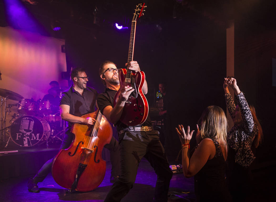 Frankie Moreno's band performs at The Showroom at the Golden Nugget on Saturday, May 20, 2017, in Las Vegas. Benjamin Hager Las Vegas Review-Journal @benjaminhphoto