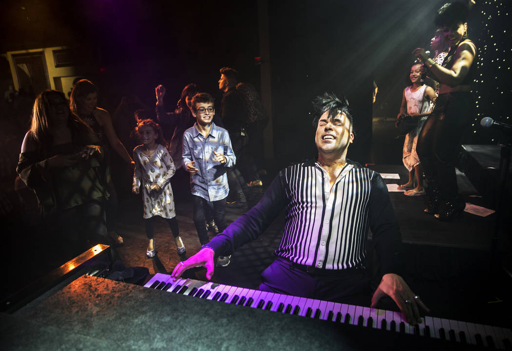 Singer and piano showman Frankie Moreno wows the crowd at The Showroom at the Golden Nugget on Saturday, May 20, 2017, in Las Vegas. Benjamin Hager Las Vegas Review-Journal @benjaminhphoto