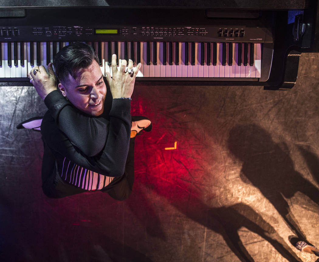 Singer and piano showman Frankie Moreno wows the crowd at The Showroom at the Golden Nugget on Saturday, May 20, 2017, in Las Vegas. Benjamin Hager Las Vegas Review-Journal @benjaminhphoto