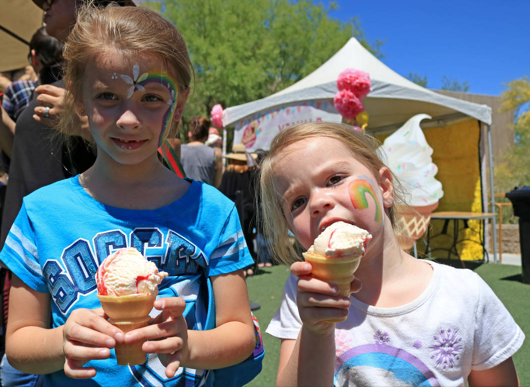 Adults, children scoop up fun at Springs Preserve ice cream festival