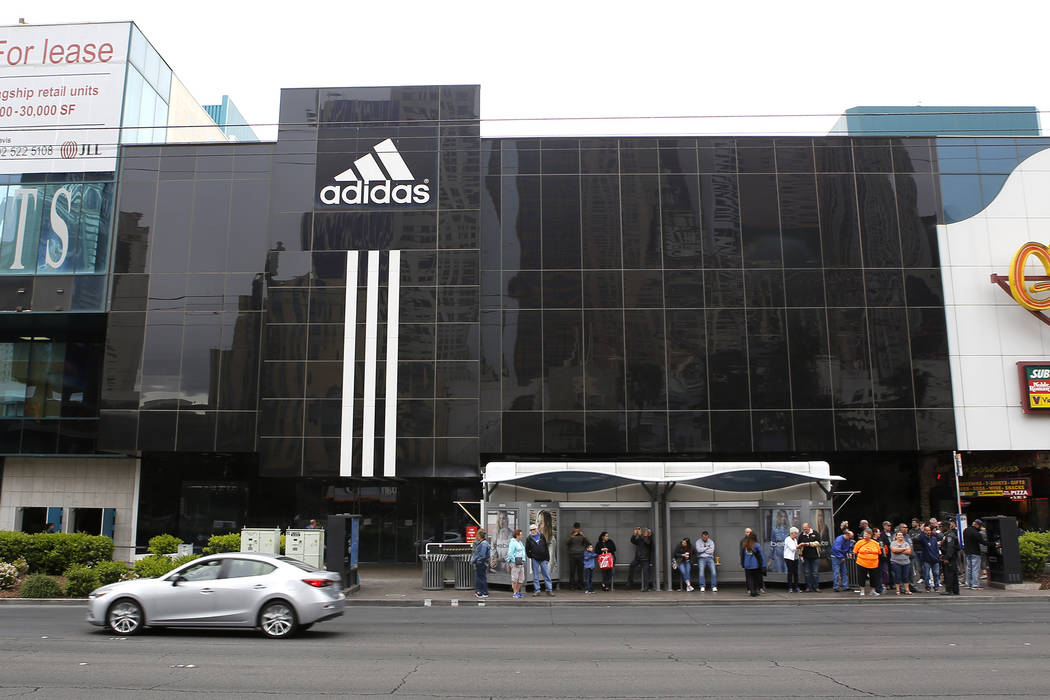 The Adidas store on the Strip, Friday, March 31, 2017, in Las Vegas. (Christian K. Lee/Las Vegas Review-Journal) @chrisklee_jpeg