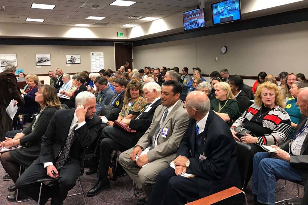 Supporters of Senate Bill 413, which would declare Public Lands Day in Nevada, packed the Senate Committee on Government Affairs hearing on Monday in the Legislative Building in Carson City on Mon ...