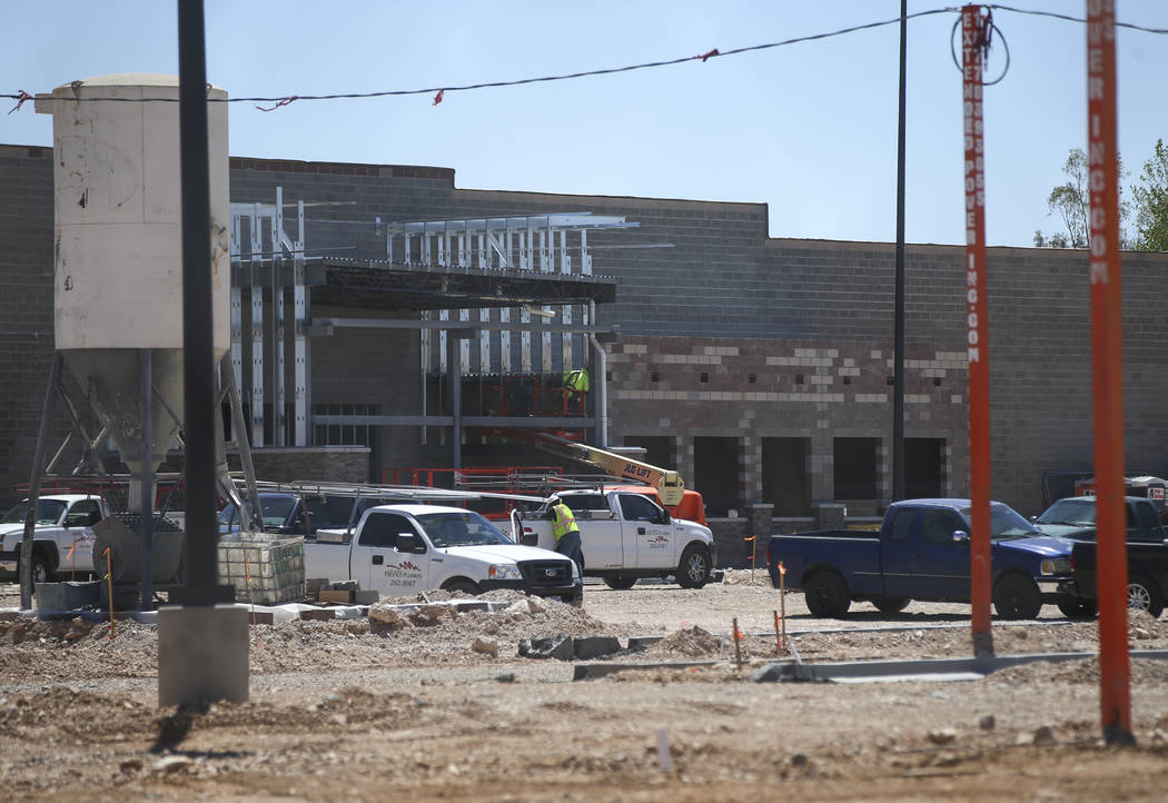 Construction goes on at Walmart at Rainbow Boulevard and Blue Diamond Road in Las Vegas on Friday, May 26, 2017. Chase Stevens Las Vegas Review-Journal @csstevensphoto